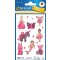 KID Papier Sticker beglimmert rosa, Inhalt: 1 Bogen