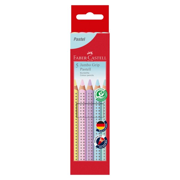 Buntstift Jumbo Grip Pastell 5er-Etui