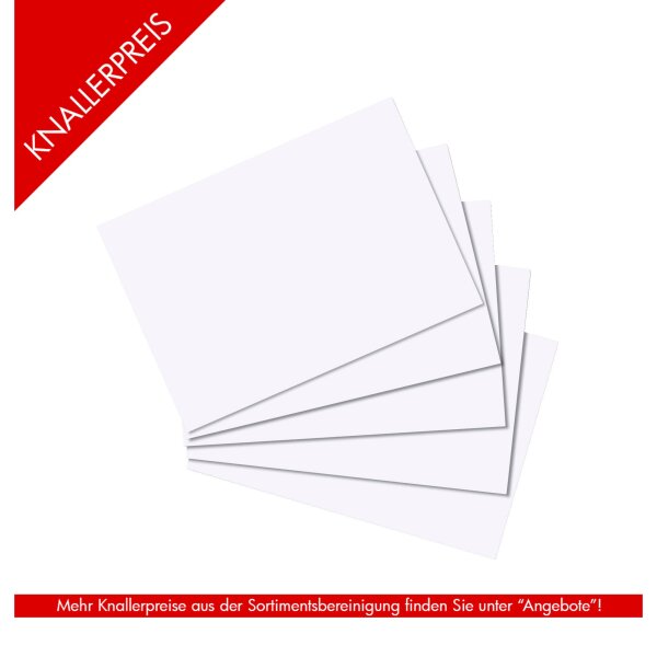 Karteikarten A7 100 blanko weiß
