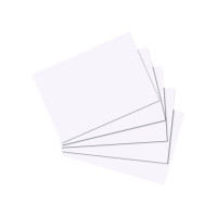 Karteikarten A7, 170 g/qm, blanko - weiß