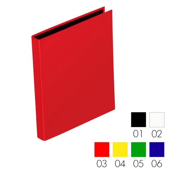 Ringbuch A4 2-Bügel, 20 mm, Karton, Niederhalter - alle Farben Basic