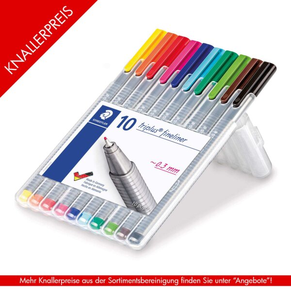 Feinschreiber triplus® fineliner - 10er Etui