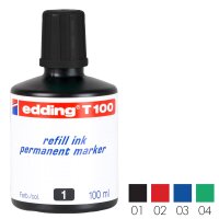 Nachfülltinte T100 für Permanentmarker 100ml - alle Farben