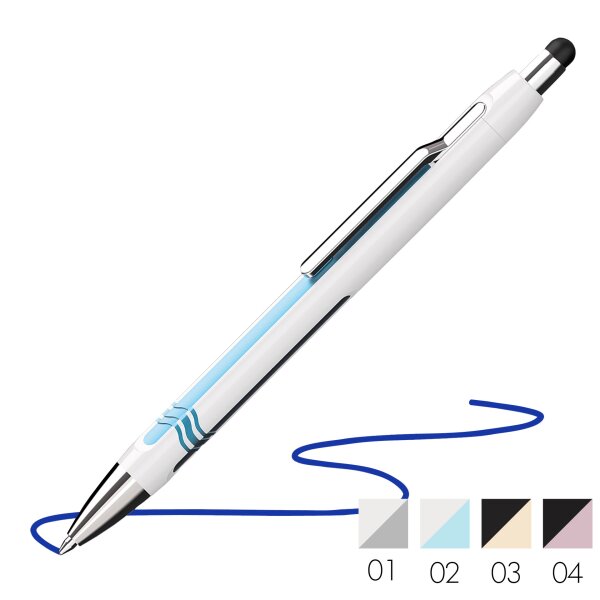 Kugelschreiber EPSILON Touch mit Slider Mine XB blau - 4 Schaftfarben