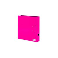 Motiv-Ordner Karton A4 breit NEON - pink