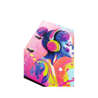 Motiv-Ordner Karton A4 breit - Music Girl