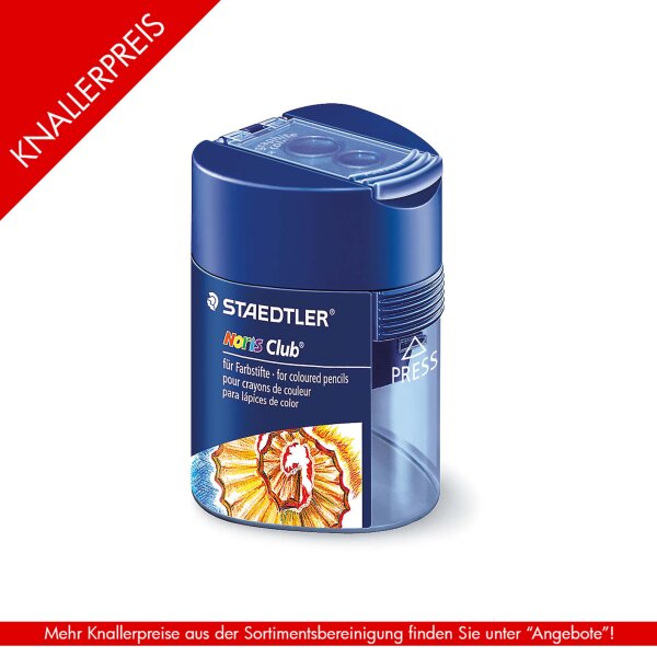 Noris Club® Dreikant Doppel-Spitzdose für Stifte 8,2 mm Ø...