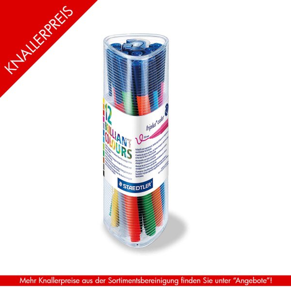 Fasermaler triplus® color - 12er Dose