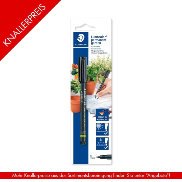 Gartenmarker Lumocolor M schwarz