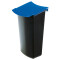 Abfalleinsatz MONDO mit Deckel, 3 Liter - schwarz-blau