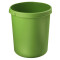 Papierkorb KLASSIK, 30 Liter, mit 2 Griffmulden, extra stabil, rund - grün