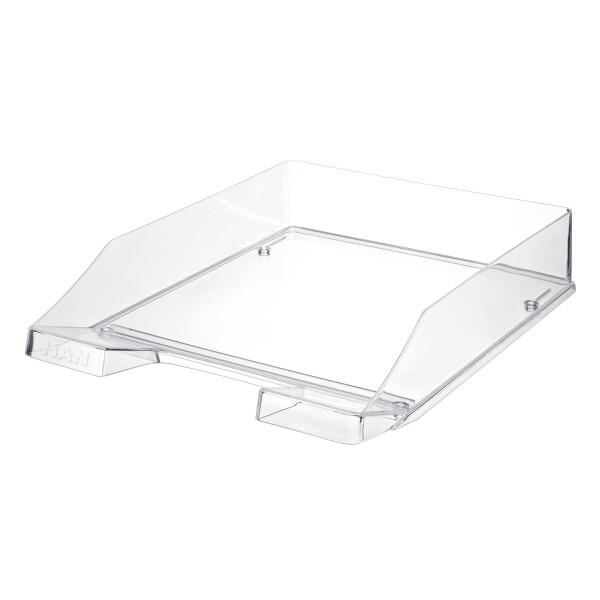 Briefablage KLASSIK A4/C4, stapelbar, stabil - transparent-glasklar