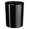 Design-Papierkorb i-Line, 13 Liter, hochglänzend, rund - schwarz