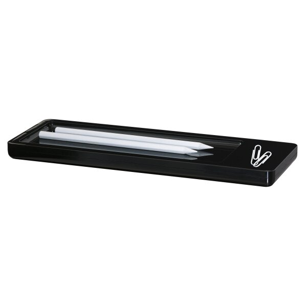 Stiftschale i-Line, elegant, hochglänzend, 1 Fach mit Magnet - schwarz