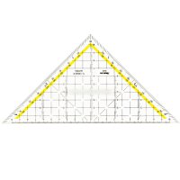 TZ-Dreieck 22,5 cm mit Griff, Facette und Tuschenoppen,...