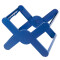 Hängeregistraturkorb X-CROSS, für 35 Hängemappen, aktuelles Design - blau