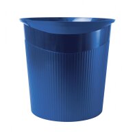 modernes Design blau 13 Liter Papierkorb HAN LOOP rund