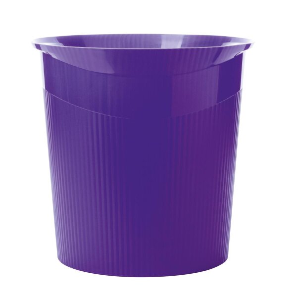 Papierkorb LOOP, 13 Liter, rund - Trend Colour lila