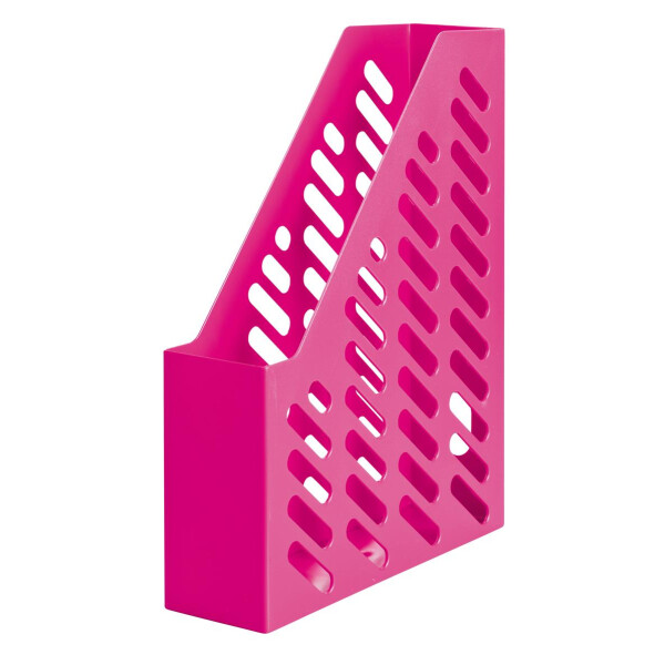 Stehsammler KLASSIK A4/C4, mit Sicht- und Griffloch, Trend Colour pink