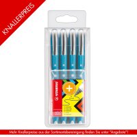 Tintenroller worker colorful 0,5mm - 4er Kunststoffetui