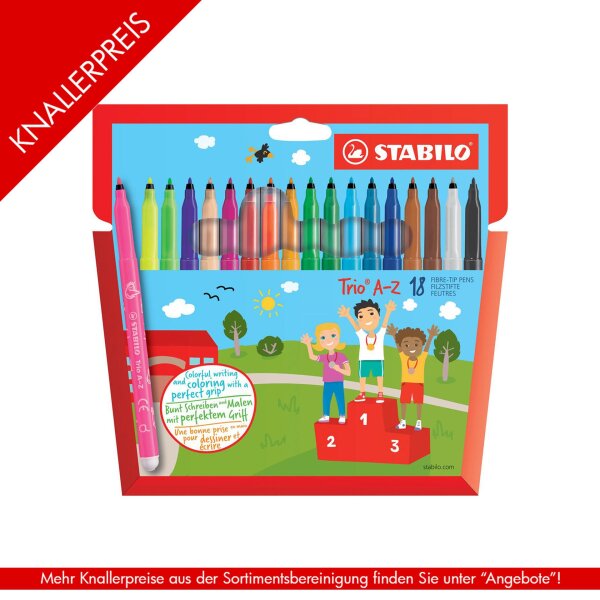 STABILO Trio A-Z Fasermaler 0,7mm 18erEtui