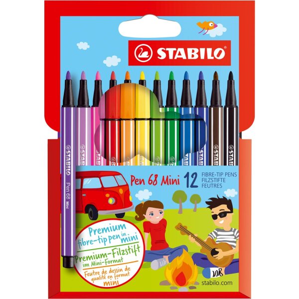 STABILO Pen 68 mini pochette x12