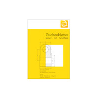 Schulzeichenkarton A4, 190 g/m², einseitig grau...