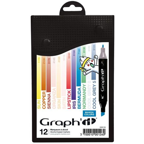 GRAPH-It Marker 12er Set Manga