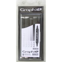 GRAPHIT Marker mit Rund- / Keilspitze Alkohol-basiert,...