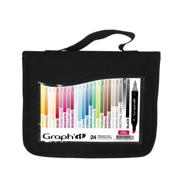 GRAPHIT Set of 24 markers - Basic
