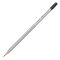 Bleistift GRIP 2001 silbergrau - B mit Radierer
