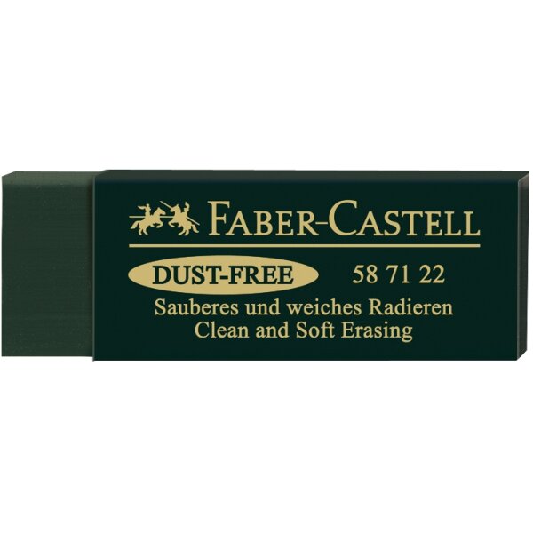 Radierer ART ERASER DUST-FREE Kunststoff 62 x 21,5 x 11,5 mm - grün