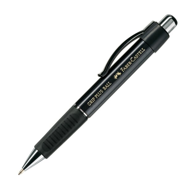 Kugelschreiber Grip Plus Ball M blau - Schaftfarbe: schwarz