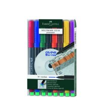 Folienstift Multimark M 1,0 mm, wasserfest - 8 Farben, Etui