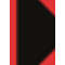 LANDRÉ China-Kladde schwarz/rot, A4, 96 Blatt, 70 g/m², liniert