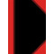 LANDRÉ China-Kladde schwarz/rot, A5, 96 Blatt, 70 g/m², blanko