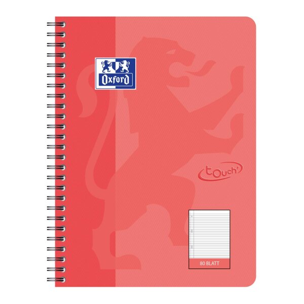 Collegeblock OXFORD Touch B5-80 Blatt, 90g/qm Optik Paper...