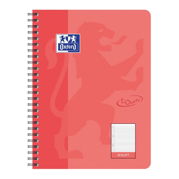 Collegeblock OXFORD Touch B5-80 Blatt, 90g/qm Optik Paper...
