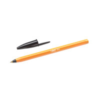 Kugelschreiber Cristal Original Orange Fine 0,35mm - schwarz