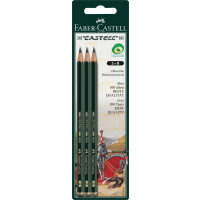 Bleistift Castell 9000 - B, 3 St. (BK)