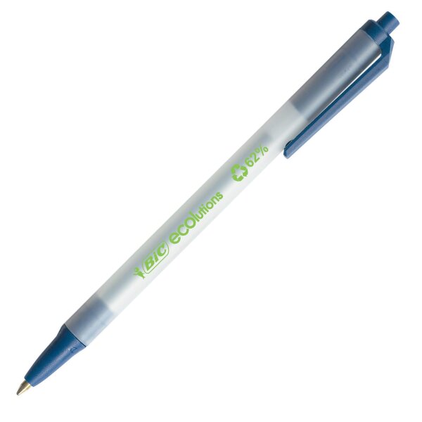BIC® Clic Stic ECOlutions Druckkugelschreiber 0,4mm - blau