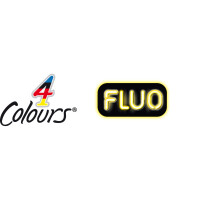 4-Farb-Druckkugelschreiber 4 Colours FLUO 0,4mm / 0,6mm neongelb