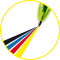 4-Farb-Druckkugelschreiber 4 Colours FLUO 0,4mm / 0,6mm neongelb
