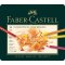 Faber-Castell 110024 Artists Coloring Pencil, 24 Polychromos Pencils in Metal Case