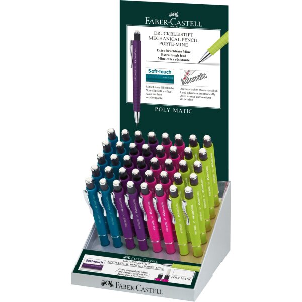 40er PoS Dauerdisplay Druckbleistift POLY MATIC 0.7...