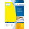 Universal-Etikett farbig A4, 105x42,3 mm, ablösbar - gelb