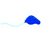 Kleberoller TRANSFER, ablösbar - blau, 15m