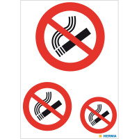 Hinweis-Etikett - Nicht rauchen