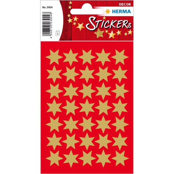 HERMA Schmucketikett Decor Sterne 16mm