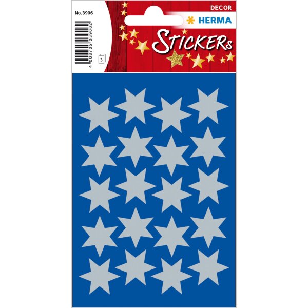 HERMA Schmucketikett Decor Sterne 21mm